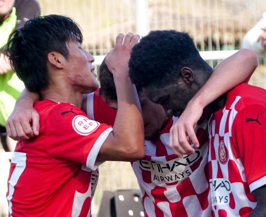 Capficats en fer històriaL’Acadèmia del Girona tanca un any històric amb la participació del Juvenil A a la UEFA Youth League
