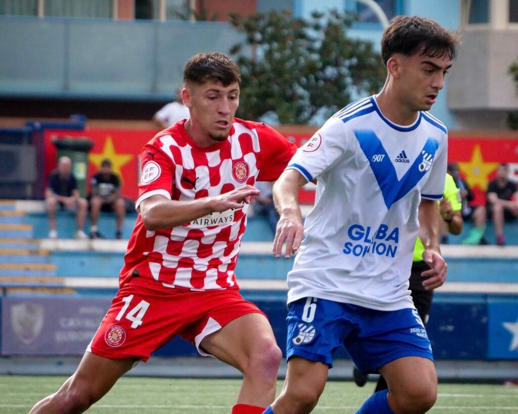 Duel de filials a RiudarenesEl Girona B rep a les 12h a l'Europa B, el millor conjunt visitant de la categoria