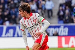 Bryan Gil amb la samarreta del Girona FC