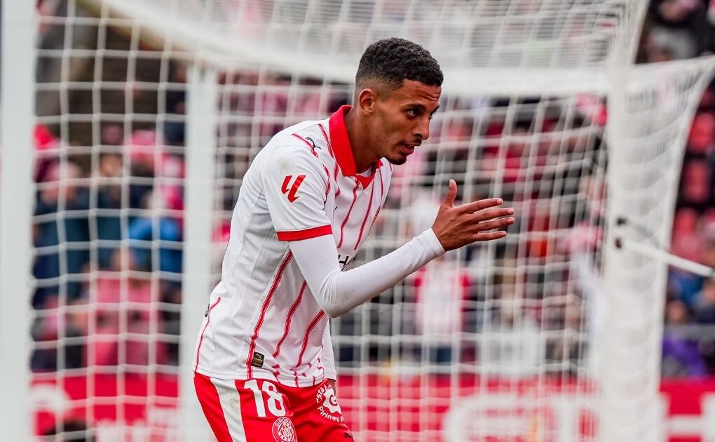 Ounahi celebra un gol amb el Girona