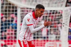 Ounahi celebra un gol amb el Girona