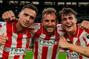 Arnau, Stuani i Francés al Bernabéu