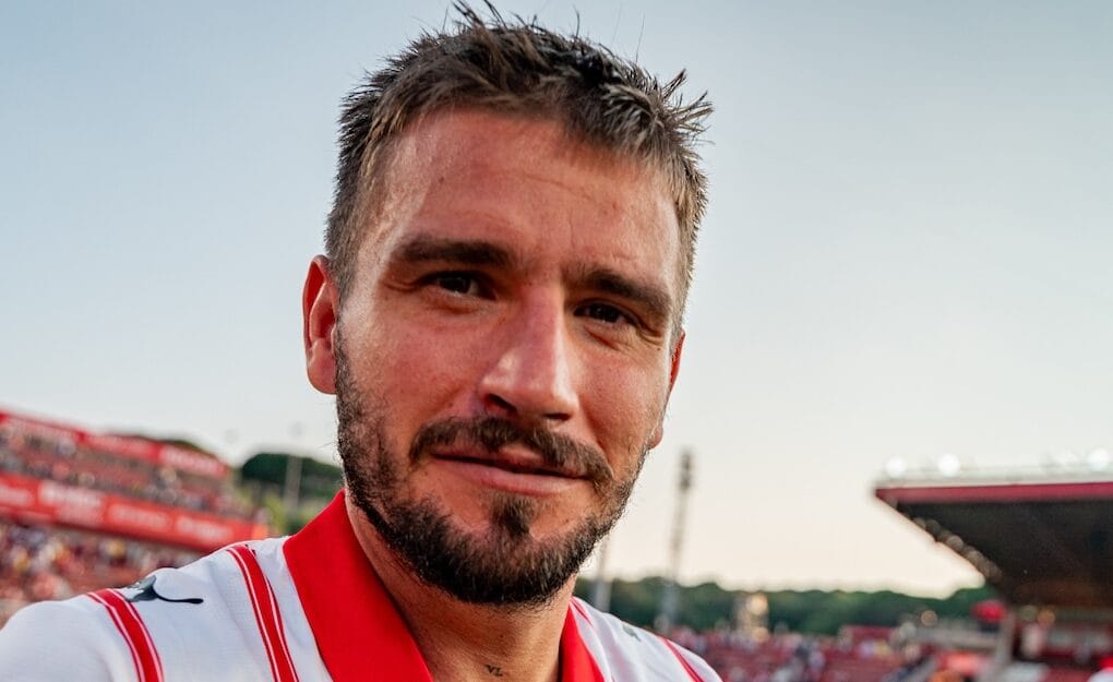Portu durant un partit amb el Girona a Montilivi