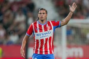 Izán González amb el Girona a Montilivi