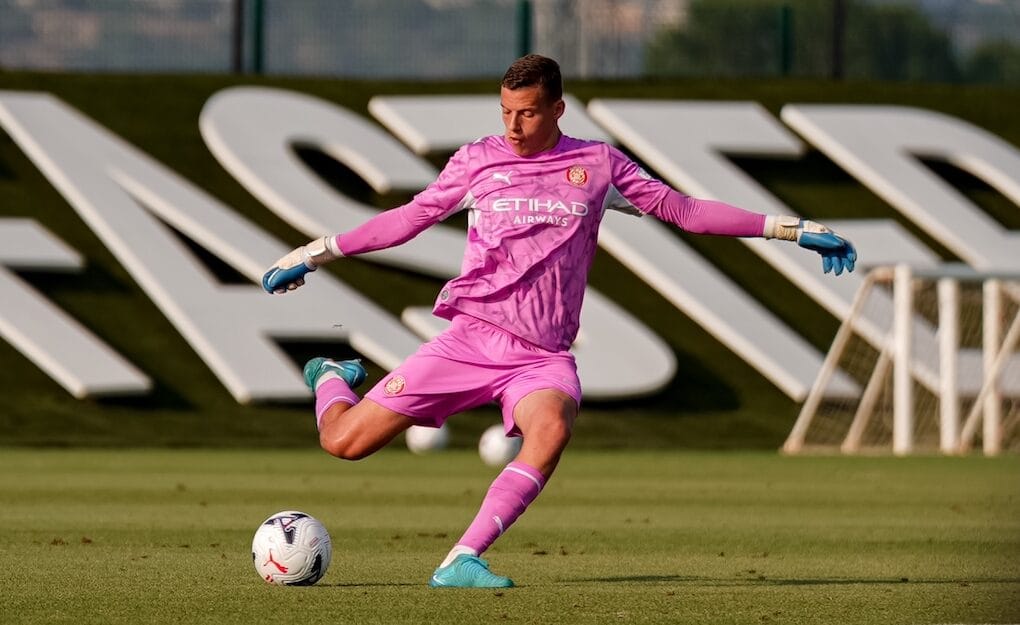 Krapyvtsov durant la pretemporada amb el Girona