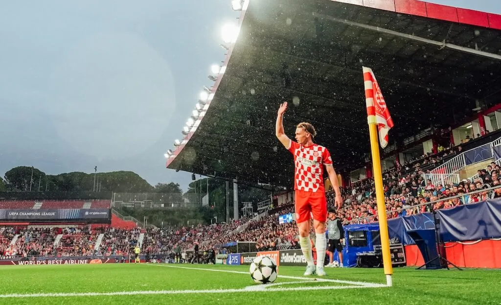 Tsygankov en un partit amb el Girona a Montilivi