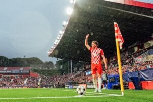 Tsygankov en un partit amb el Girona a Montilivi