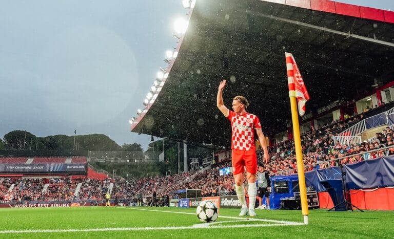 Tsygankov en un partit amb el Girona a Montilivi