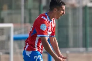 El Girona B en el partit a casa contra l'Osasuna Promesas
