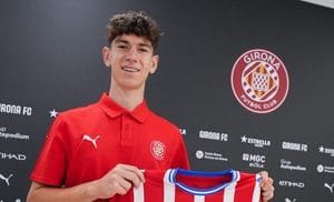 Bogdan Ungureanu en la seva presentació amb el Girona