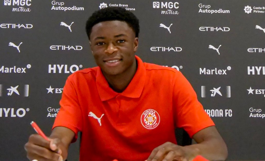 Eddie Wumah, jugador del Juvenil A del Girona