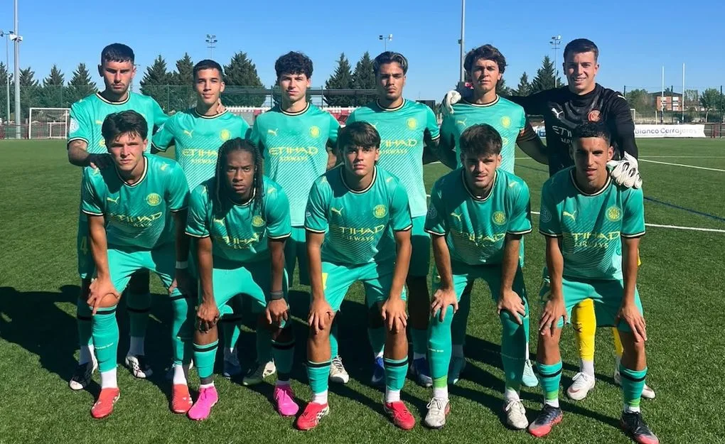 El Girona B en la seva visita a Logronyo