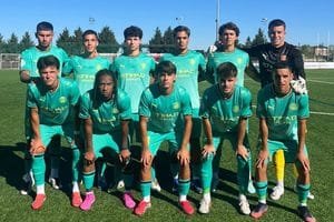 El Girona B en la seva visita a Logronyo