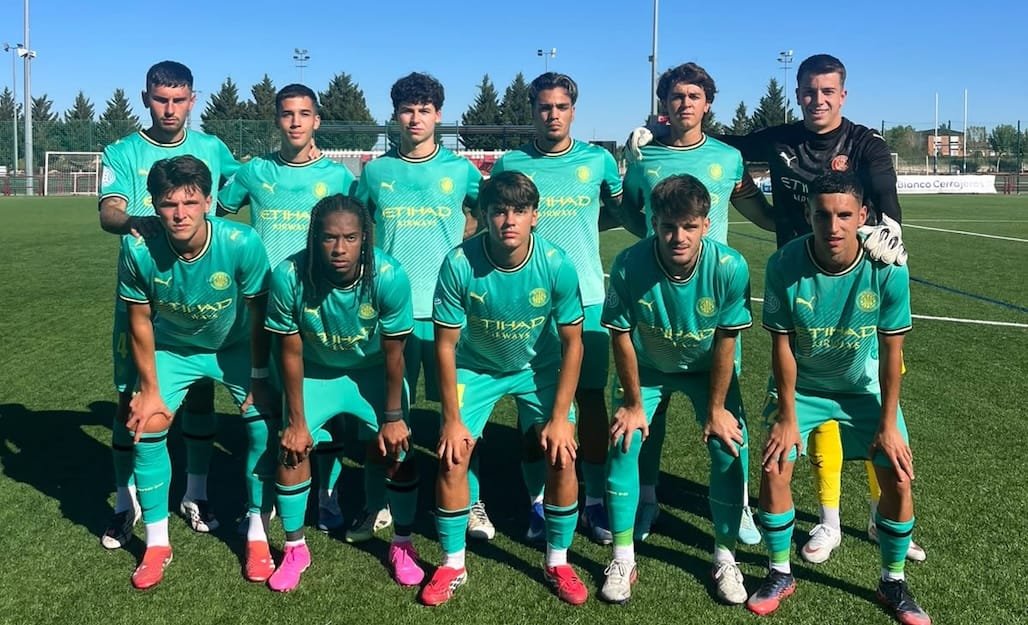 El Girona B en la seva visita a Logronyo