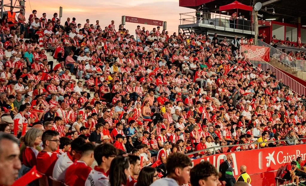 Montilivi en un partit aquesta temporada a Segona Divisió