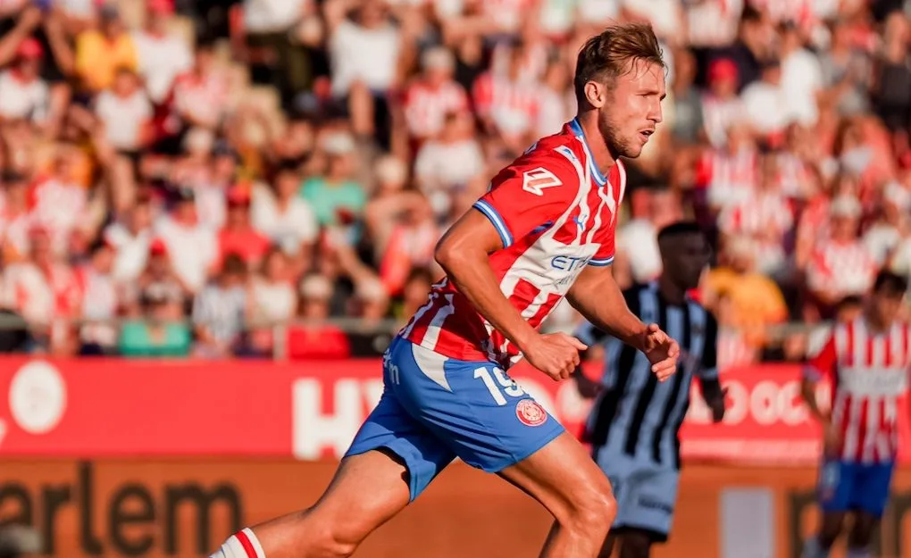 Vanat durant el partit contra el Castelló a Montilivi
