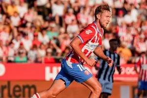 Vanat durant el partit contra el Castelló a Montilivi