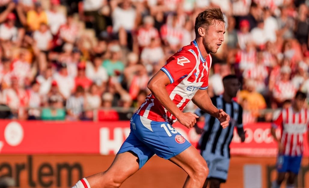 Vanat durant el partit contra el Castelló a Montilivi