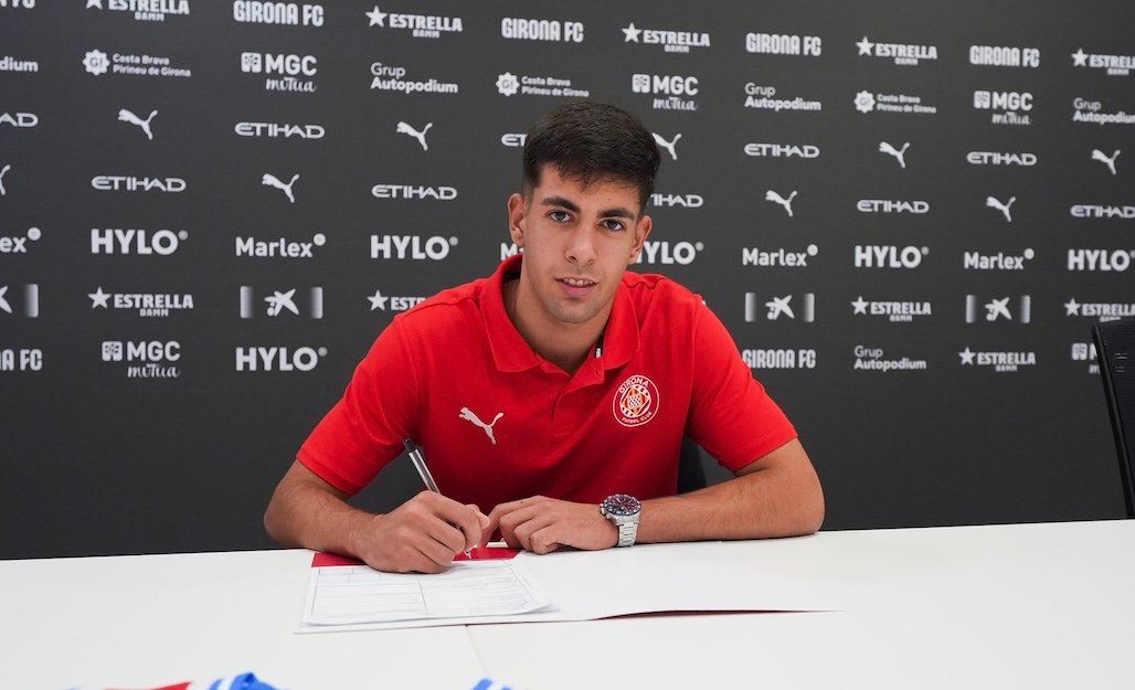 Aitor Araque, jugador del Juvenil A del Girona