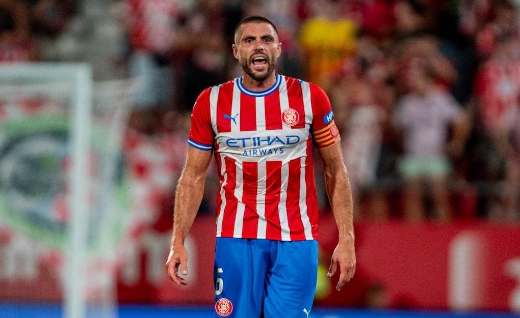 David López en un partit amb el Girona