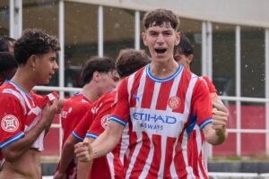 El Juvenil A celebra la seva victòria contra el Saragossa Racing Club