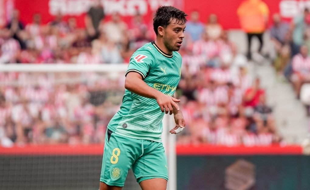 Fran Beltrán en un partit amb el Girona