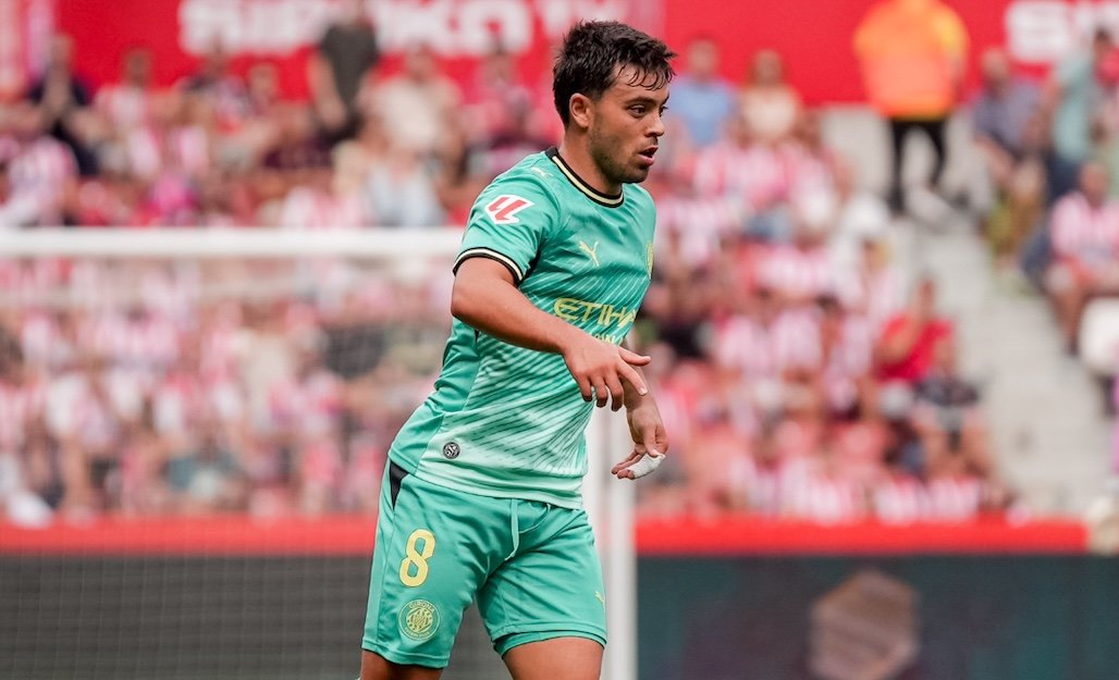 Fran Beltrán en un partit amb el Girona