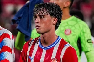Javi Boñar després del partit contra el Mallorca a Montilivi