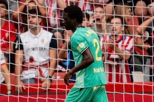 Mumin en un partit amb el Girona FC