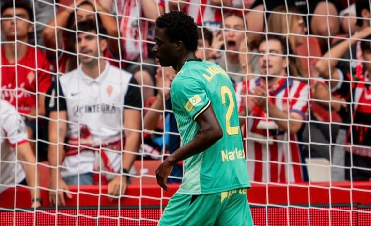 Mumin en un partit amb el Girona FC