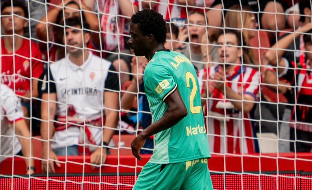 Mumin en un partit amb el Girona FC
